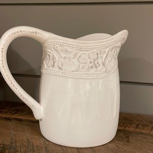 Stylish white pitcher